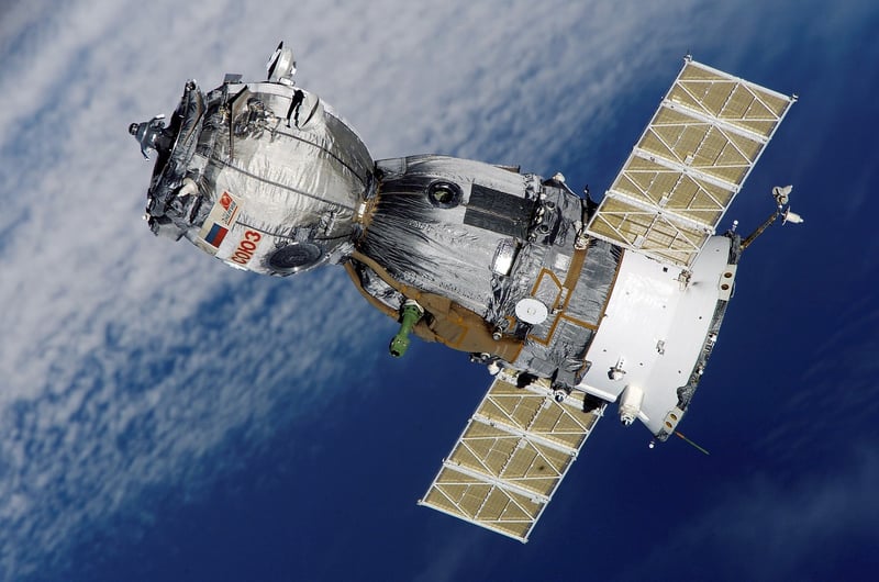 Spacecraft in outer space